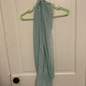 Cute Mint Green & White Infinity Scarf!
